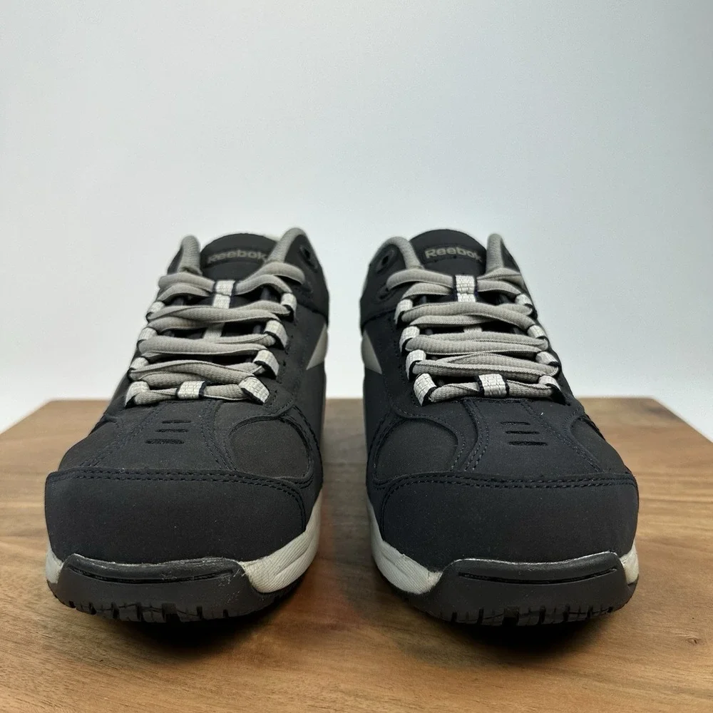 New Womens Reebok Work‎ Jorie Navy Composite Toe Oxford Shoes Sneakers Sz 8.5 M